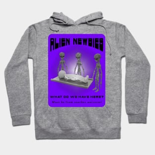 Alien Newbies - Purple and Black Hoodie